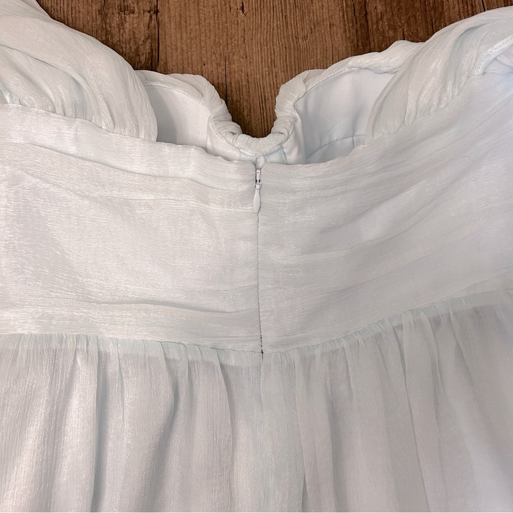 House Of Harlow 1960 NWT Off Shoulder Sheer Sleeve Burna Mini Dress - Picture 9 of 13